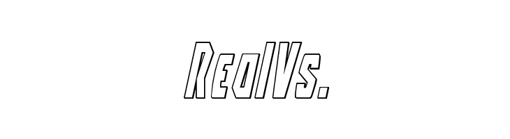 Battleworld Outline Italic  Free Fonts Download