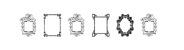 Vintage Frames 6  Free Fonts Download