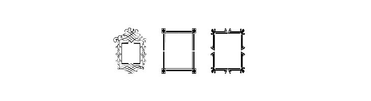 Vintage Frames 6  Free Fonts Download