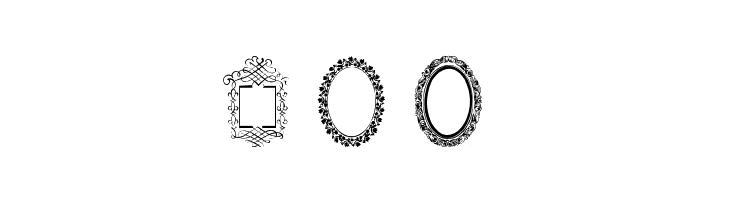Vintage Frames 6  Free Fonts Download