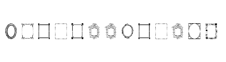 Vintage Frames 6  Free Fonts Download