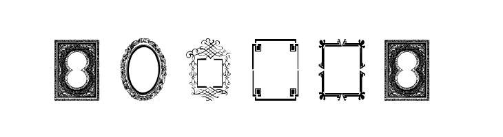 Vintage Frames 6  Free Fonts Download