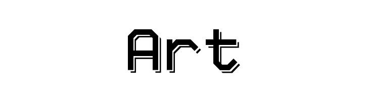 Big Pixel Shadowed Demo  Free Fonts Download