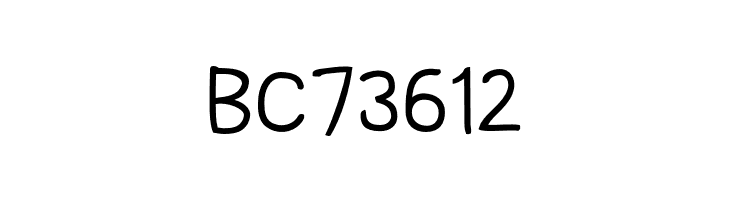 BC73612 Comica Regular Font