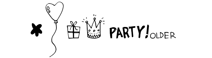 DJB It's My Birthday  Free Fonts Download