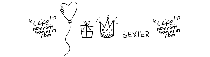 DJB It's My Birthday  Free Fonts Download