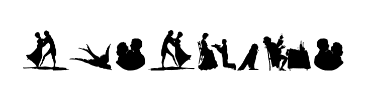 Mixed Silhouettes Free  Free Fonts Download