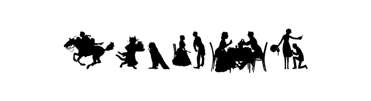 Mixed Silhouettes Free  Free Fonts Download