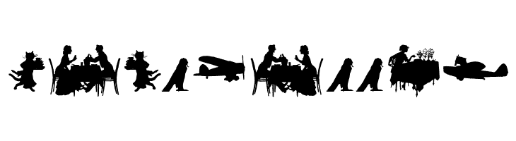 Mixed Silhouettes Free  Free Fonts Download