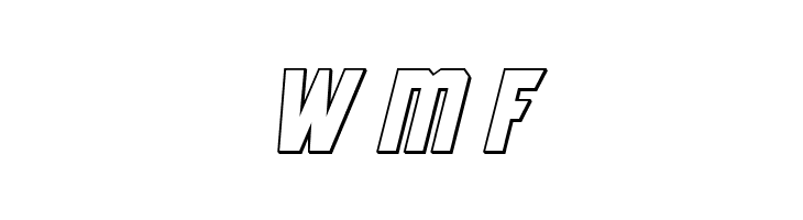 Antilles Outline Italic  Free Fonts Download