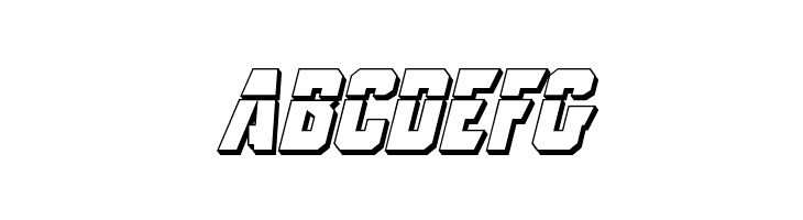 Antilles Laser 3D Italic  Free Fonts Download