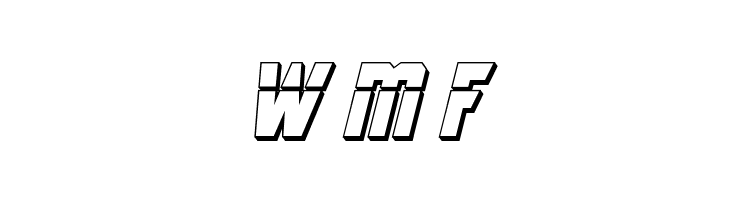 Antilles Laser 3D Italic  Free Fonts Download