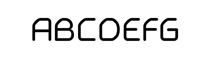 ABCDEFG Typo Angular Rounded Demo Font