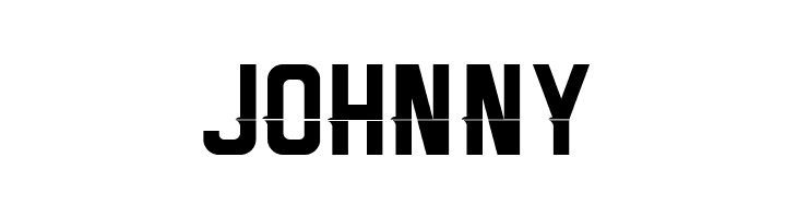 JOHNNY Melma Line Font