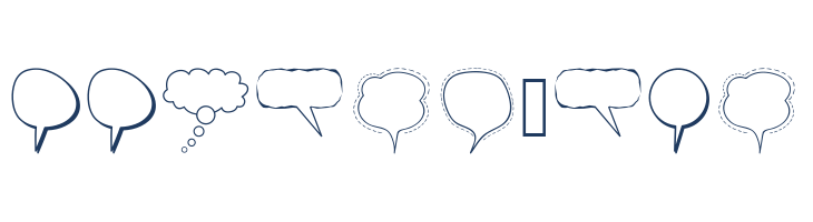Alin Speech Bubbles font — Lorem ipsum body text preview