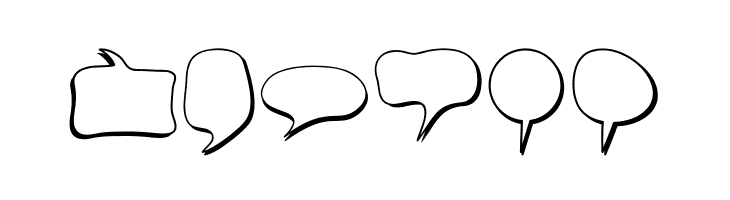 Alin Speech Bubbles  Free Fonts Download