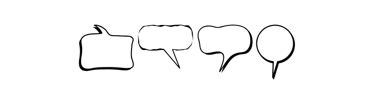 Alin Speech Bubbles  Free Fonts Download