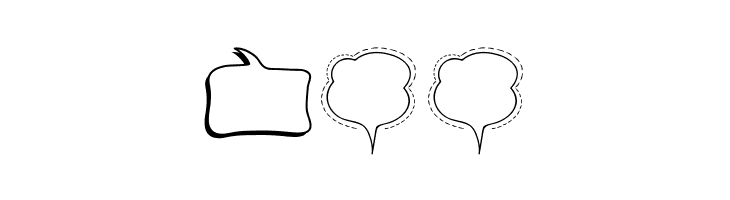 Alin Speech Bubbles  Free Fonts Download