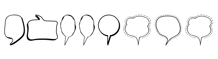 Alin Speech Bubbles  Free Fonts Download