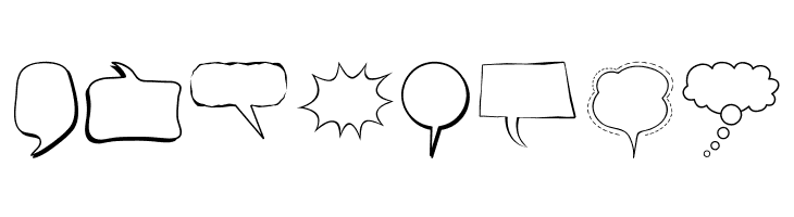 Alin Speech Bubbles  Free Fonts Download