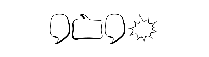 Alin Speech Bubbles  Free Fonts Download