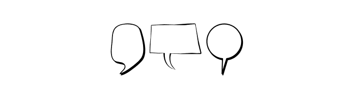 Alin Speech Bubbles  Free Fonts Download