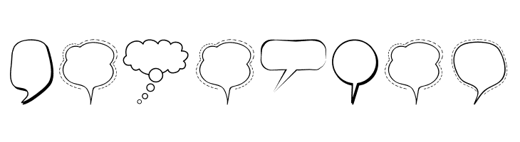 Alin Speech Bubbles  Free Fonts Download