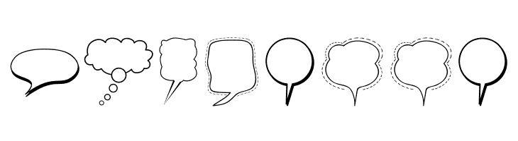 Alin Speech Bubbles  Free Fonts Download