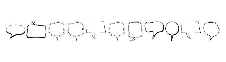 Alin Speech Bubbles  Free Fonts Download