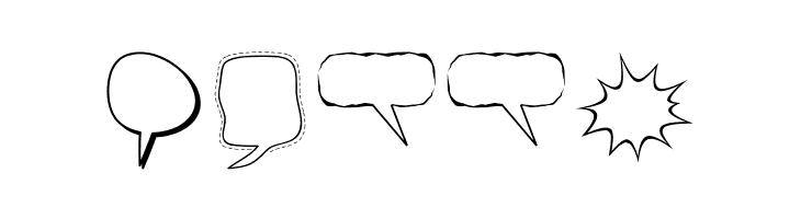 Alin Speech Bubbles  Free Fonts Download
