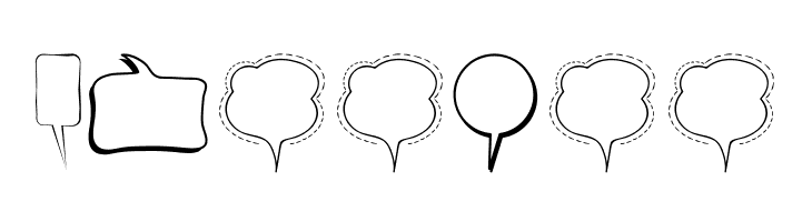 Alin Speech Bubbles  Free Fonts Download