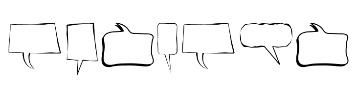 Alin Speech Bubbles  Free Fonts Download