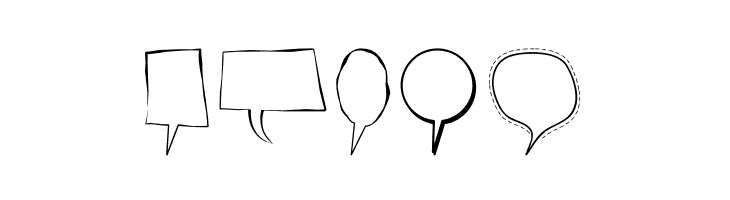 Alin Speech Bubbles  Free Fonts Download
