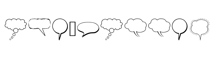 Alin Speech Bubbles  Free Fonts Download