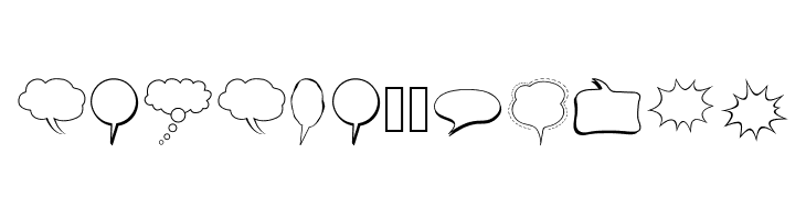 Alin Speech Bubbles  Free Fonts Download