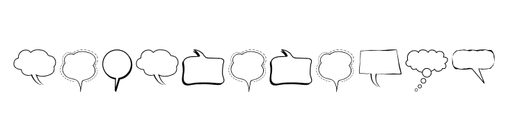 Alin Speech Bubbles  Free Fonts Download