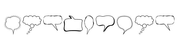 Alin Speech Bubbles  Free Fonts Download