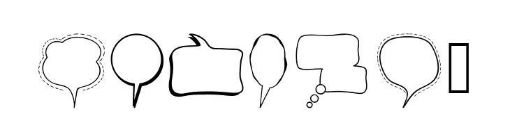 Alin Speech Bubbles  Free Fonts Download