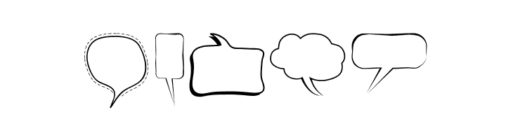 Alin Speech Bubbles  Free Fonts Download