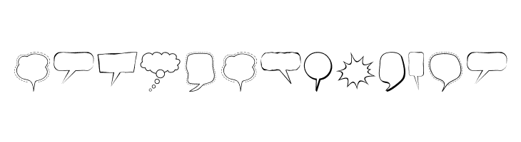 Alin Speech Bubbles  Free Fonts Download