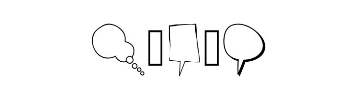 Alin Speech Bubbles  Free Fonts Download