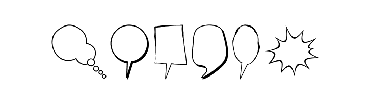 Alin Speech Bubbles  Free Fonts Download
