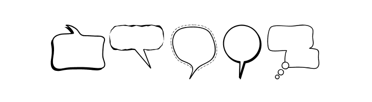 Alin Speech Bubbles  Free Fonts Download