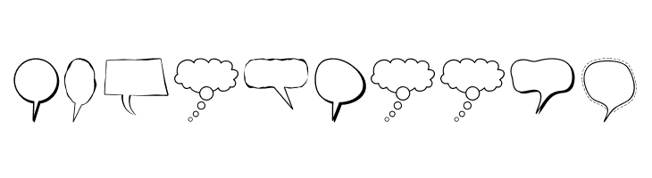 Alin Speech Bubbles  Free Fonts Download