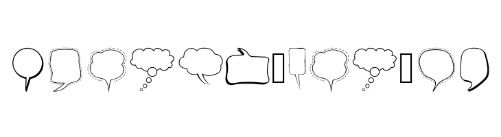 Alin Speech Bubbles  Free Fonts Download