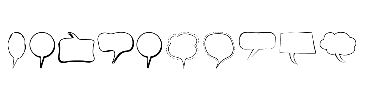Alin Speech Bubbles  Free Fonts Download