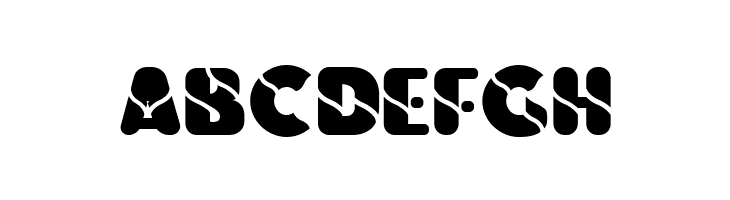 ABCDEFGH Vinilo-Ultra Font
