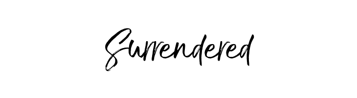 Surrendered TheBraggest-Demo Font