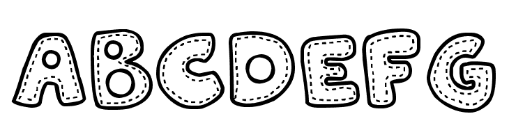 Patchwork Stitchlings  Free Fonts Download
