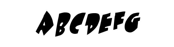 Under attack skew  Free Fonts Download